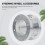 1Set Smooth Silver Steering Wheel Hub Spacer with Easy Install Design 4