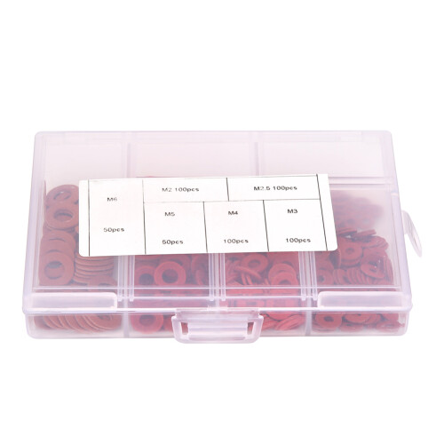 White Zinc Red Washer 500 Piece Pack