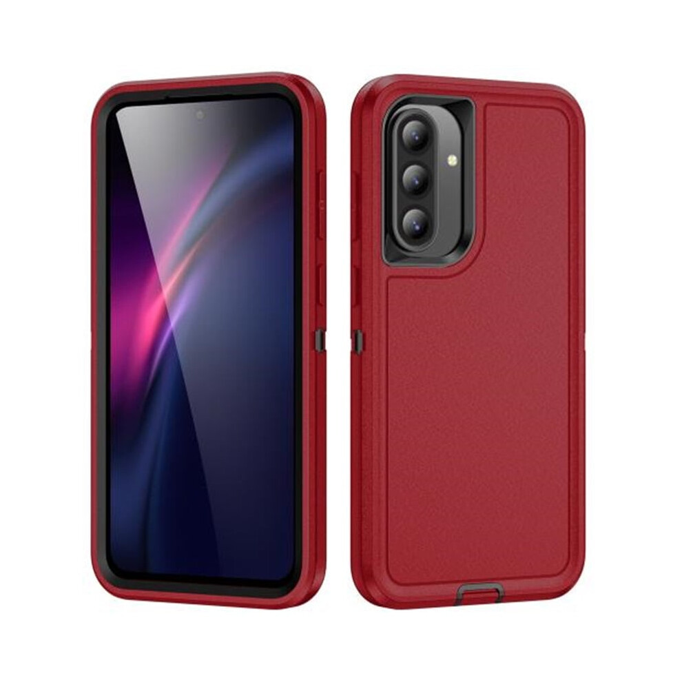 Shockproof Rugged 3-Layer Case For Samsung Galaxy A56 5G (6.7"), Â Dust & Drop Proof, Compatible With Galaxy A56 (5G) Red 9558633022995