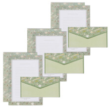 Vintage flower stationery paper and envelopes set 10 pcs