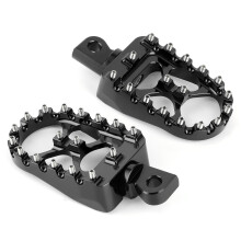 Pedane antiscivolo girevoli a 360 gradi con denti rimovibili e sostituibili e piattaforma ultra larga per modelli Harley Dyna Sportster