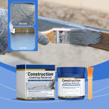 Rust Prevention Waterproof Epoxy Floor Paint, Strong Adhesion Durable Coating, Wear-Resistant Easy Application, 150g Paint with Brush Included