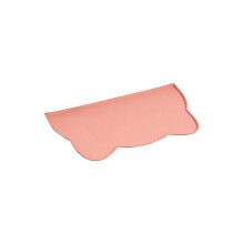 Waterproof Silicone Dog Feeding Mat, Dishwasher Safe, Non-Slip, High Raised Edge, 15.4"25.4", Pink