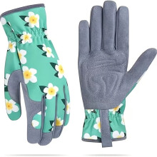 Elegant Gardening Gloves – All-Season, Pruning & Digging, Flexible, Wear-Resistant, Frangipani Pastoral Style