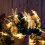 1pc Golden LED Dragonfly-Shaped String Lights, Durable Plastic, Ideal for Room & Window Decor 4