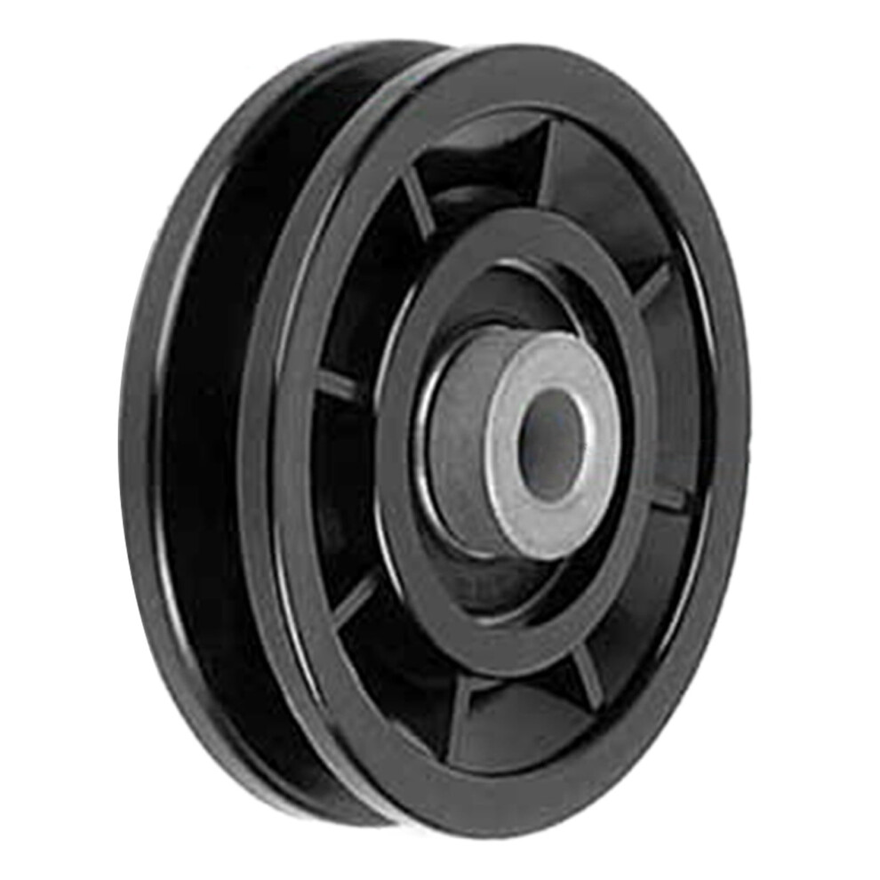 Nylon Bearing Pulley Wheel Round Wheel Cable Gym Fitness Equipment Part Exercise Machine Part And Pulley Accessory Black 9485826612933