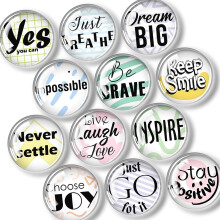 12-Pack Strong Fridge Magnets for Glass, Whiteboard, Kitchen, Office, Home – Cute Magnet Stickers Compatible with All Surfaces