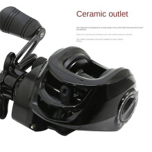 Fishing Baitcasting Reel Water Drop Wheel Fishing Baitcasting Reel 18+1 Shaft 7.2:1 High Gear Metal Line Cup Sea Jig Wheel Right Hand