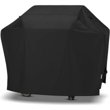 Grill Cover 58 Inch, Outdoor Heavy Duty Waterproof Barbecue Gas Cover, UV & Fade Resistant, All Weather Protection, Black