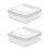 2pcs Cheese Slice Container, PP, Large Capacity 2