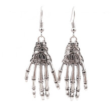 Skeleton Tassel Drop Earrings, Long Dangle Jewelry for Women Halloween Accessories