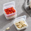 2pcs Cheese Slice Container, PP, Large Capacity 6