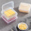 2pcs Cheese Slice Container, PP, Large Capacity 4