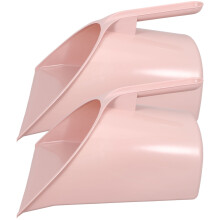 2pcs Office Dust Pan Dust Catcher Pink Plastic Ergonomic Handle Outdoor Cleaning