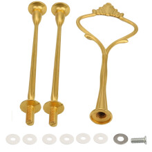 Storage Rack,Crown 3 Tier Cake Cupcake Plate Stand Handle Hardware Fitting Holder