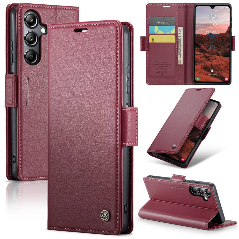 Caseme Leather Wallet Case For Compatible With Samsung Galaxy A05s Â Rfid Blocking, Magnetic Clasp, Kickstand, Card Holder 9558633023619