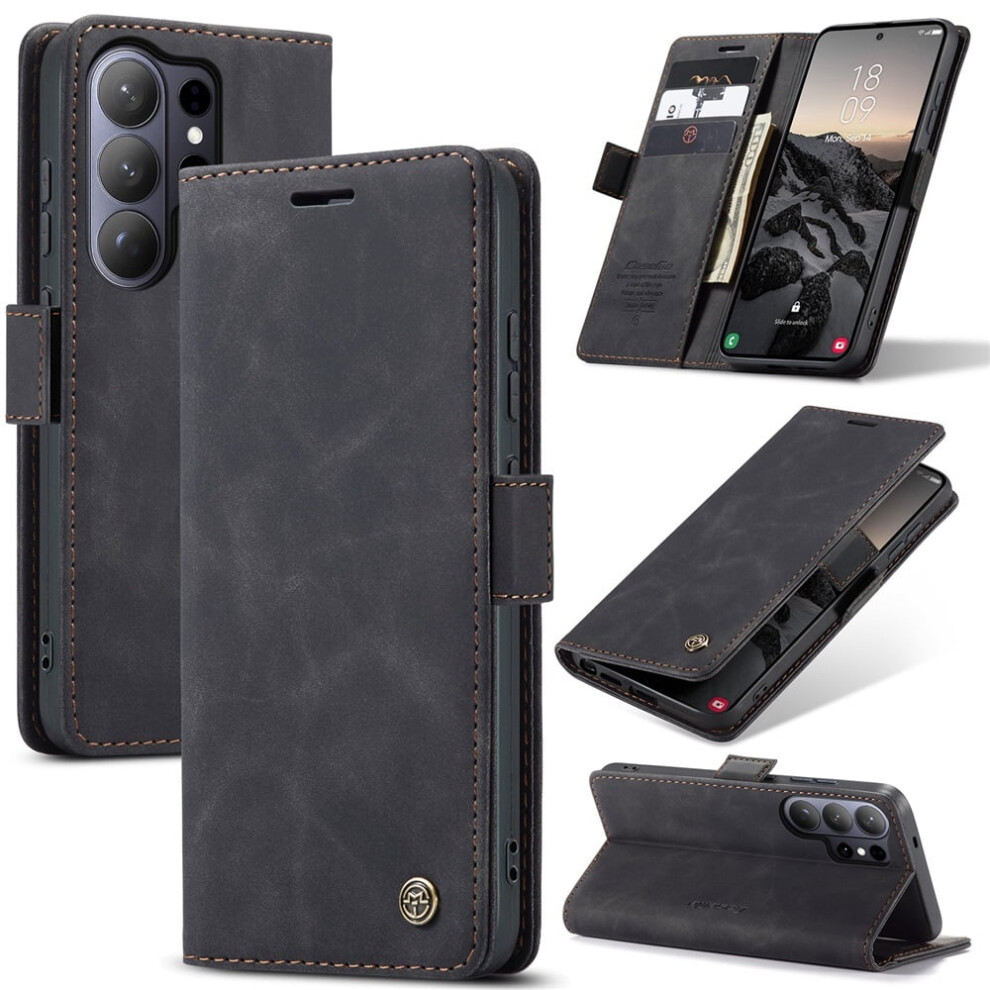 Caseme Leather Flip Wallet Case For Compatible With Samsung Galaxy S26 Ultra 5GâMagnetic, Card Holder, Kickstand, Shockproof 9558633024111