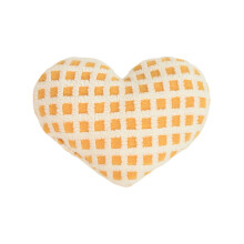 Valentin-napi szív alakú párna (35 cm) - Puha, plüss, kockás, dekoratív párna, kényelmes kanapé/ágy/nappali hangulatdekoráció