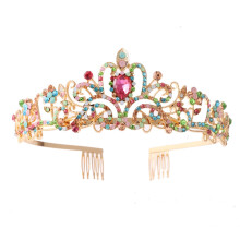 Crystal Tiaras Crowns for Bride Wedding Ceremony Photography Crownpiece with Rhinestones for Women Special Occasion