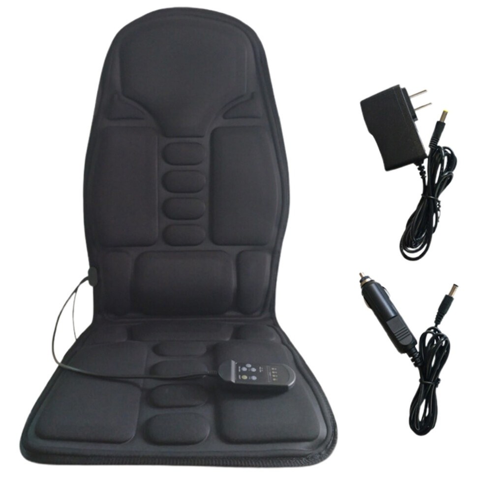 Heated Massage Seat Cushion with Vibrating Nodes & 2 Heat Zones â Compatible with Office Chairs, Gifts for Him/Her