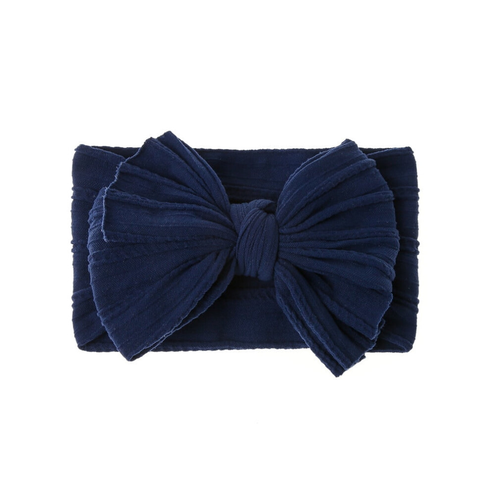 Baby Big Hair Bow Head Wrap, Turban Knotted Knitted Headbands, Soft Silk Stretchy Hair Bands for Newborn Infant Toddlers