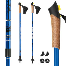 Kijki do Nordic Walking, regulowane, niebieskie