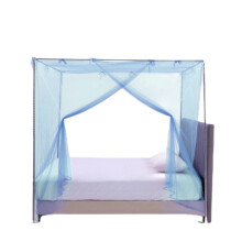 Bed Net with Single Side Opening, for Bedroom Decoration, Net Curtain for Indoor and Outdoor Use with Breathable Polyester Material