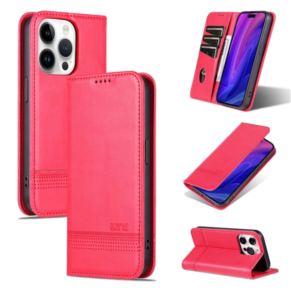 Iphone 15 Pro Pu Leather Wallet Case With Tpu Bumper And 9170372635986