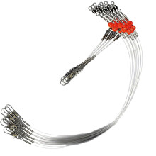 Fishing Leaders with Snap Swivels Fishing Wire Rig for Lures Bait or Hooks
