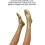 Metallic Silk Ribbed Socks Unisex Laminated 1 Pair 7