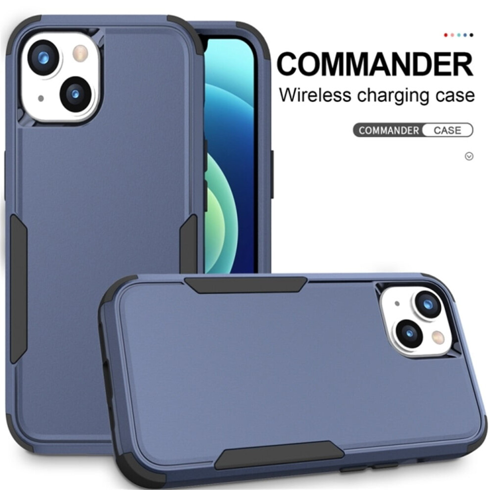 Heavy Duty 3-Layer Bumper Cover For Iphone 15 Plus 6.7", Shockproof & Dropproof, + Â Compatible With Iphone 15 Plus Blue/Black 9558633025767