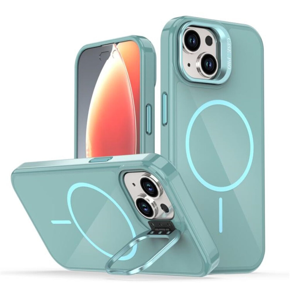 Iphone 15 Slim Frosted Case With Magsafe Support Green 9170372637294