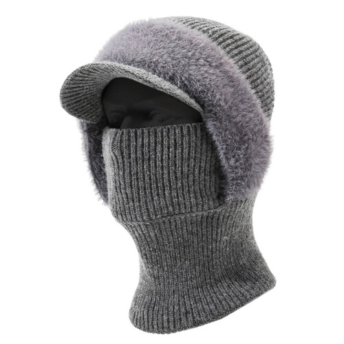 1. Θερμικό καπέλο Ushanka & θερμαντικό λαιμού Combo βελούδινη επένδυση αντιανεμικό