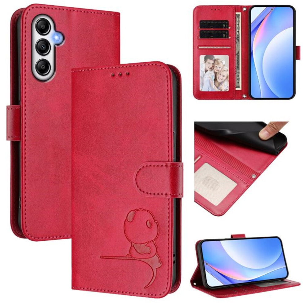 Litter Panda Leather Phone Case For Samsung Galaxy A35 5G 9170372639434