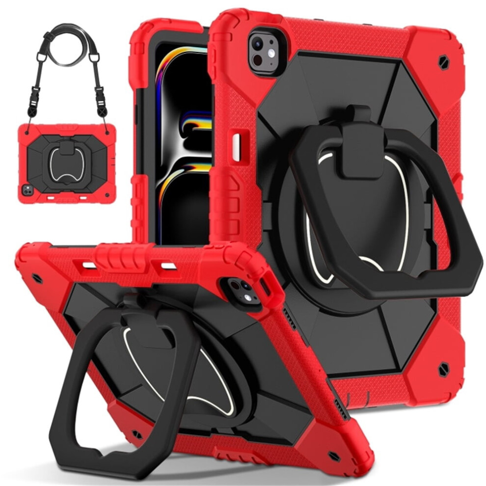 Ipad Pro 13 Shockproof Case Anti-Drop Silicone+Pc Red 9170372636532