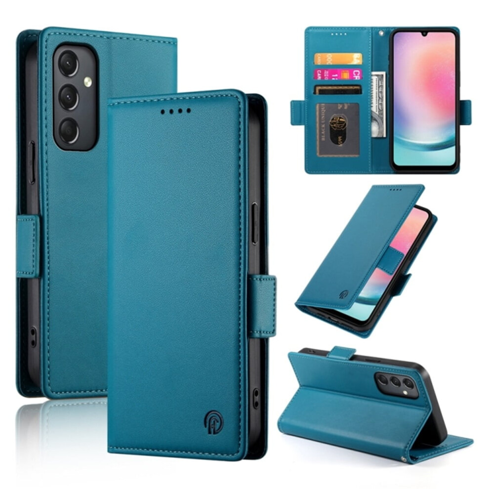 Samsung Galaxy A24 4G Wallet Case Pu Leather Blue 941196983299