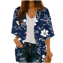 Womens Kimono Beach Cover Up Chiffon Cardigan Floral Tops Loose Capes