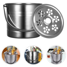 Minkissy Ice Cube Barrel Ice Cube Bucket Stainless Steel Cooling Adults Beach Parties 1Pack