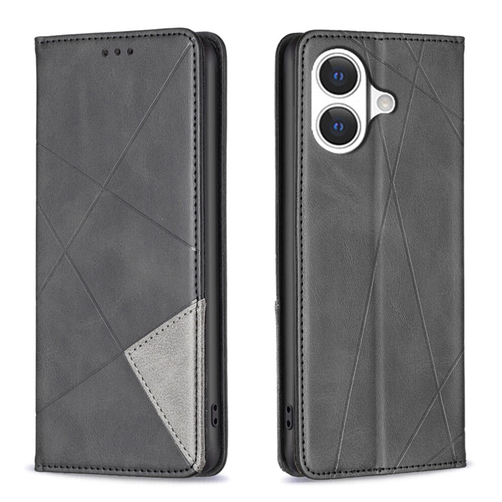 Rhombus Pattern Flip Wallet Leather Case For Iphone 17 Â 9180435669001