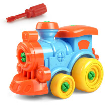 Ki-ds Take Apart Toy Truck - Build Your Own Screw Together Train & Car Set, STEM Learning Tool Educational Screw Driver Set with Vehicles A 1PC