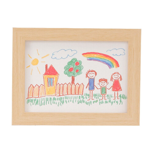 Cornici in legno per disegni di bambini, 50 pezzi
