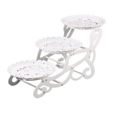 Elegant Cake Stand for Displaying Various Treats and Snacks 3 Tiers Cupcake Serving Tray Tiered Serving Stand for Wedding
