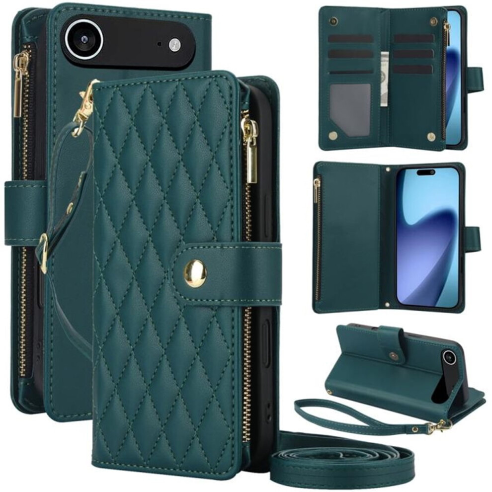Rfid Blocking Flip Wallet Case For Iphone Air 6.5" Green 9180435667595