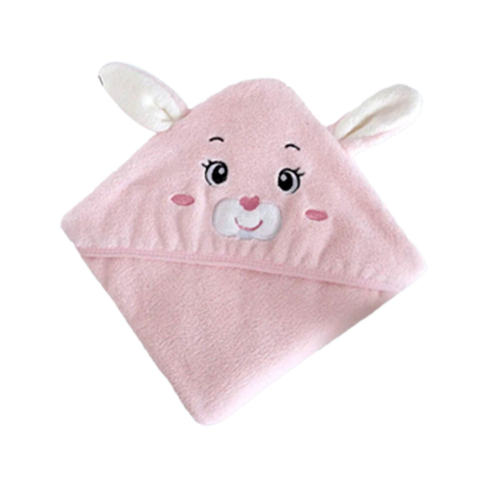 Soft Hooded Baby Towels & Washcloths, Animal Design, Ultra Absorbent – Compatible With Newborns, Infants & Toddlers Coral