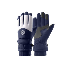 -10 Waterproof Winter Gloves for Men & Women,5-Layer Touch Screen Breathable Cold Weather Gloves(10.63Inch,Blue)