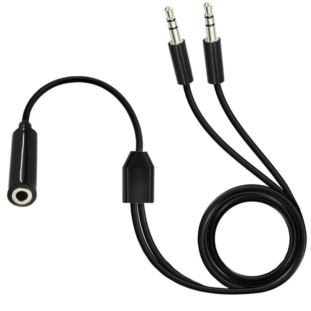 2 In 1 Headsets Adapter Microphones Headphone Splitter 3.5Mm Male/Female To 2 Female/Male Adapter Cable For Smartphones 9130661907101
