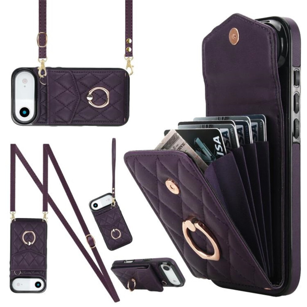 Iphone Air Case Pu Leather Wallet With Rfid Shielding Dark 941196986016