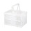 School Storage and Organization Foldable Latchs Bins, Organizer Box with Handle Stackable Plastic Containers, Visible for Closet, Kitchen 1