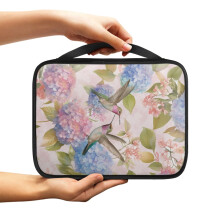 Large Cross Flower Bible Case for Women & Men – Waterproof, Zippered, with Handle, Compatible with Standard Bibles
