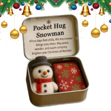 Hugs for Friends Handmade Mini Doll Hug Card – Holiday, Birthday, Appreciation, Good Luck Gift for Women, Men, Kids, Coworkers, Friends (Compatible